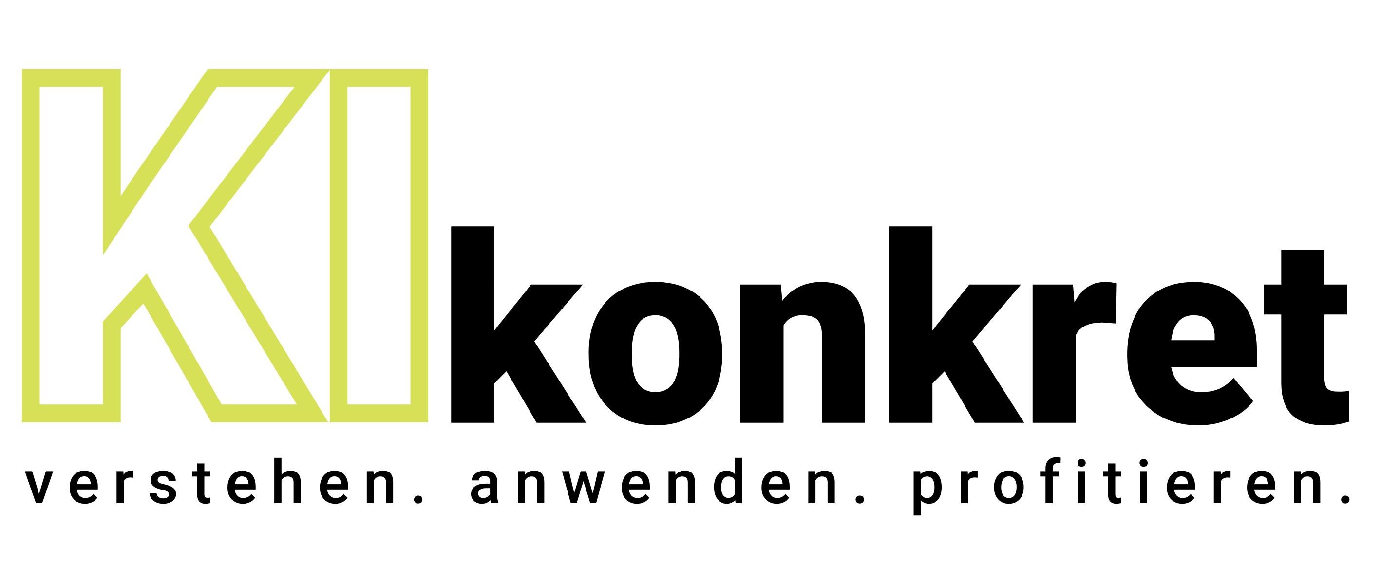 KI konkret Logo - verstehen. anwenden. profitieren.